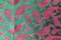 Preview: PINK GREEN PAISLEY Seidenjacquard aus Vietnam